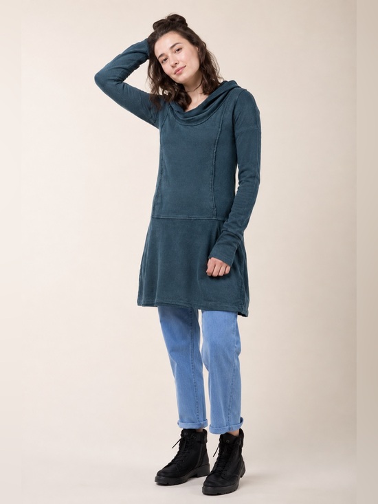 Prairie Underground Dresses & Skirts - Prairie Underground Hemp & Cotton Organic Hooded Tunic Dress – XS